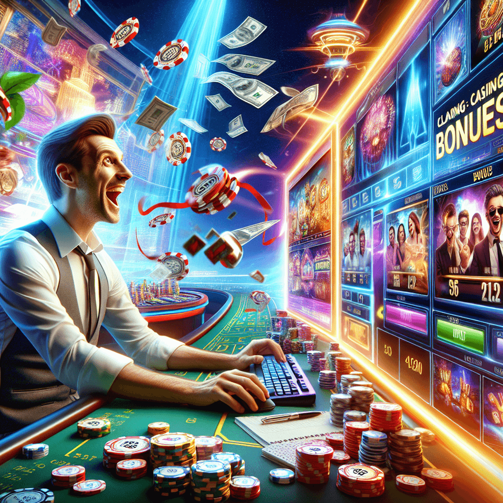 User interface screen showing steps on how to claim Playtech casino bonuses